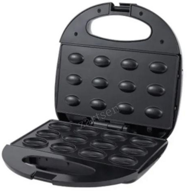 베이킹인두 미니 전기 호두 케이크 메이커 자동 너트 와플 빵 기계 샌드위치 다리미 토스터기 베이킹 아침 팬 오븐, [01] EU