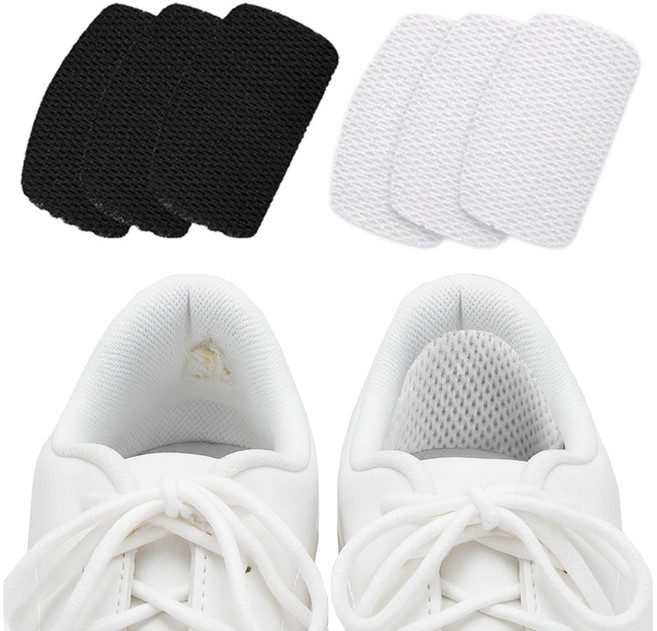 슈리팜 셀프 신발 뒤꿈치 메쉬 수선 패드, 3개, 블랙