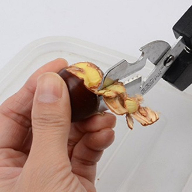 고급 밤가위 견과류 제사 스테인리스 명절 보호캡 밤까는기계 1P, 1개