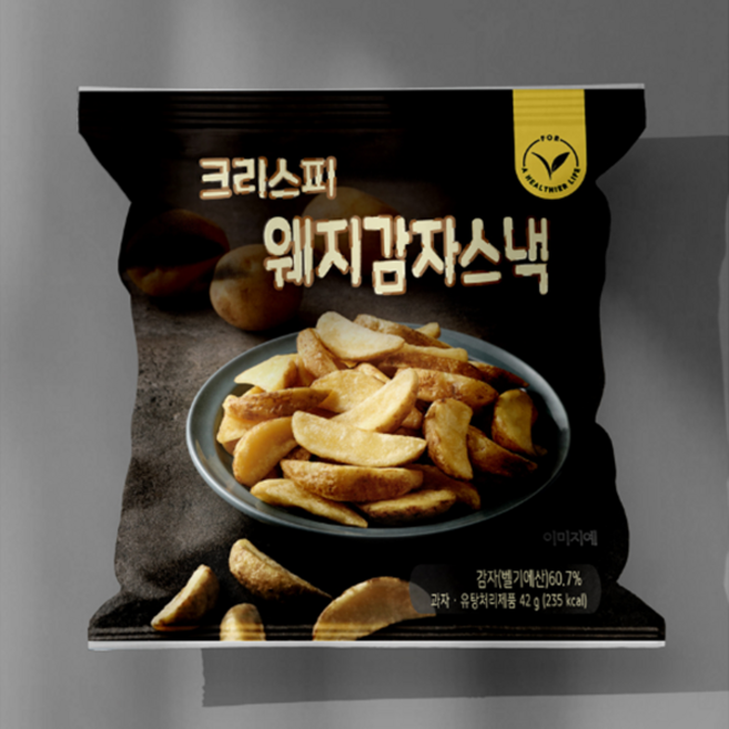 명성식품 크리스피 웨지감자스낵 포테이토칩 감자칩, 7개