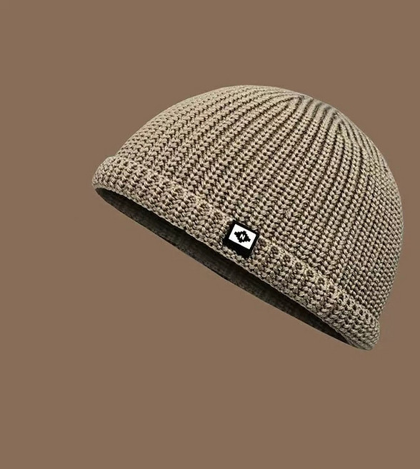 투니스 캐주얼 단색 숏 비니