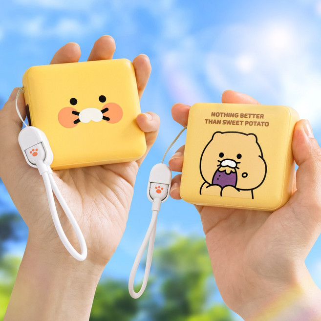 춘식이 고속충전 미니 보조배터리 10000mAh PD 보조배터리, 상세페이지 참조, 고구마