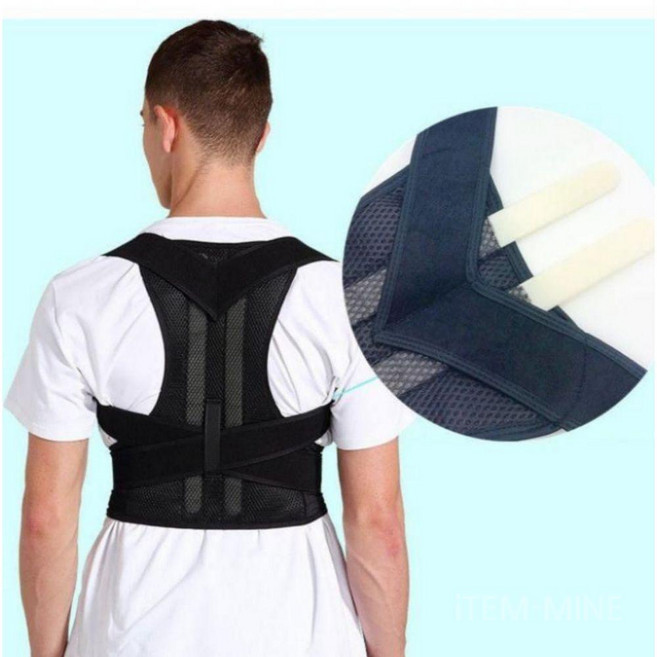 자세도움 자세조끼 강화 벨트 요추 자세 조끼 가능한 등 지지 버팀대, 2. 럭셔리 더블 용골 지지대 + 컴포트 패드