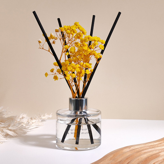 감성 디퓨저 드라이플라워 스틱 디퓨저리드 패키지, 1개입, 1개, 안개꽃