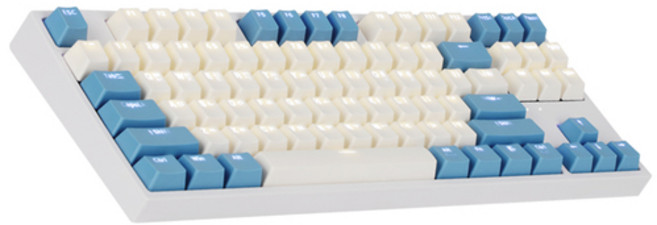 COX 게이트론 LED 게이밍 기계식 키보드 황축, CREAM BLUE, CK87