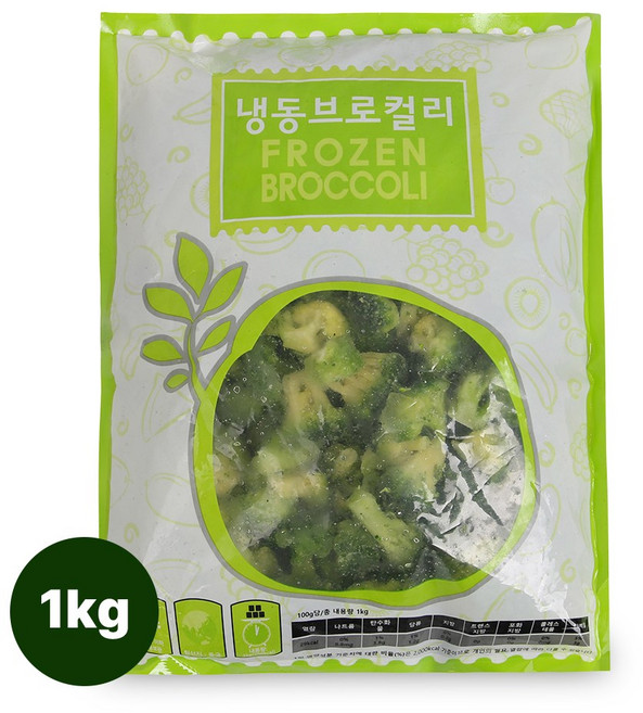 산들네이처 냉동 브로콜리, 1개, 1kg