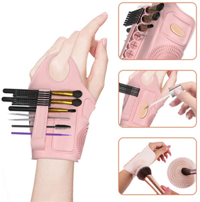 메이크업 팔레트 손목밴드 아이섀도우 메이크업믹싱팔레트 메이크힐, 블루