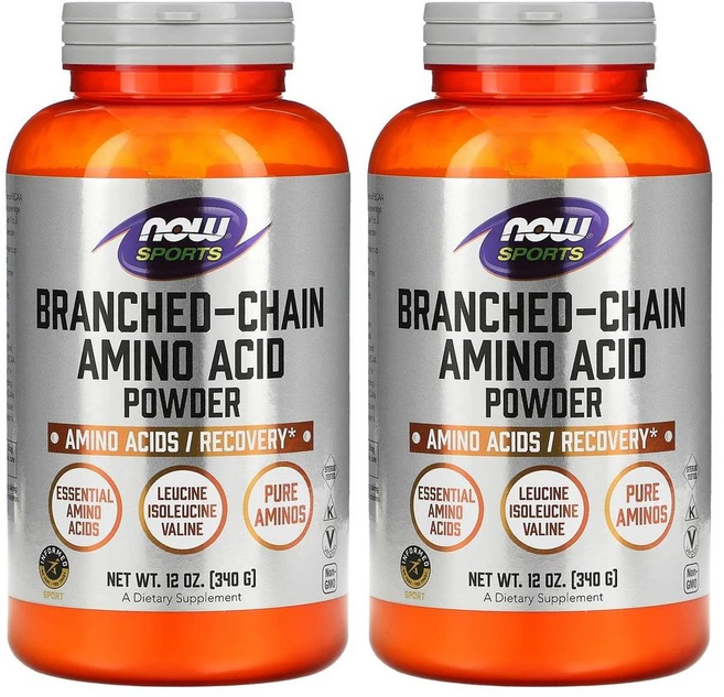 [1+1] NOW Foods 나우푸드 BCAA 340g EAA 아미노산 루신 류신 발린 이소류신 2통, 2개 - 쿠팡