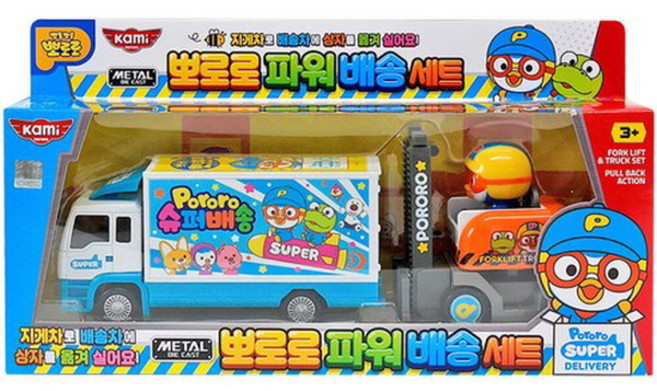 뽀로로 파워 배송 세트 뽀로로 택배트럭, 1개