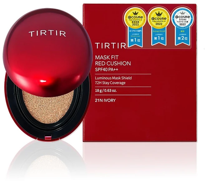 [TIRTIR] Mask fit Cushion [틸티르] 마스크 피트 쿠션 본체 18g RED CUSHION 21N, 1개, 레드 쿠션 21N - 쿠팡