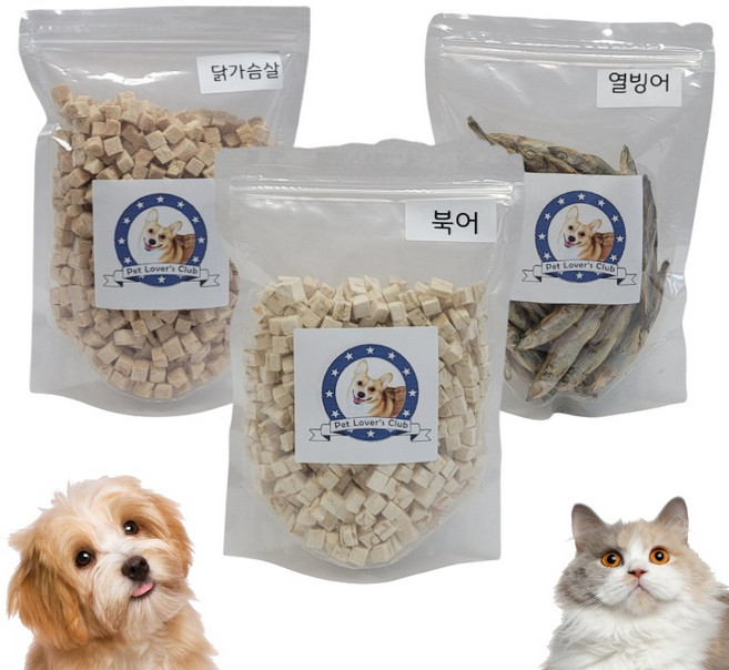 [한약방강아지] 강아지 대용량 동결건조 트릿(치킨 북어 열빙어), 북어(200g), 1개