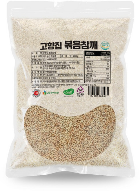 실속형 고향집 볶음 참깨, 200g, 1개