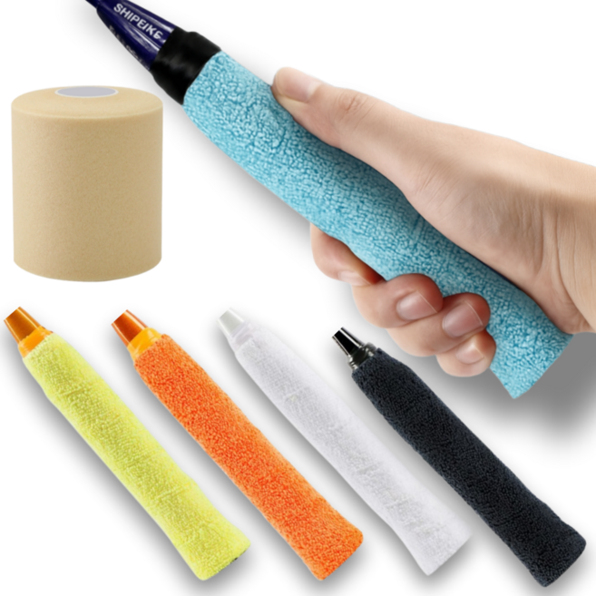 한비몰 논슬립 땀흡수 타올 라켓 그립 테이프 5p, 1세트, 혼합색상