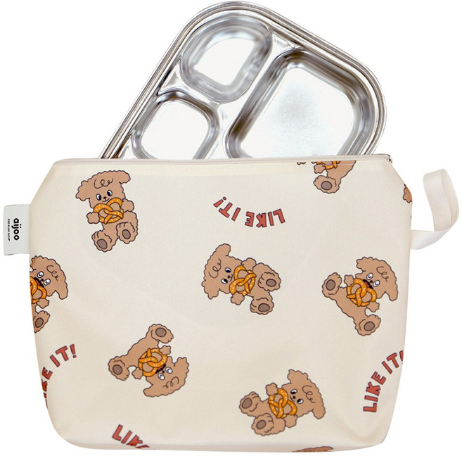 아이주 항균 파우치 식판 가방 어린이집 답례품 생일선물 기저귀 소지품 미니 지퍼 주머니, 프레첼