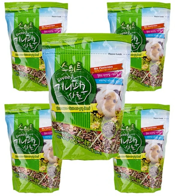 애니멀밥 PSP 스위트 기니피그 사료, 650g, 5개 - 쿠팡