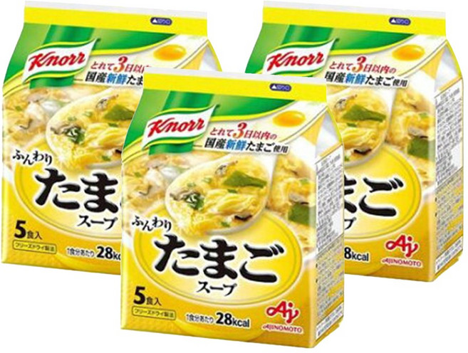 크노르 폭신폭신한 달걀 수프 5개입, 3개, 3개