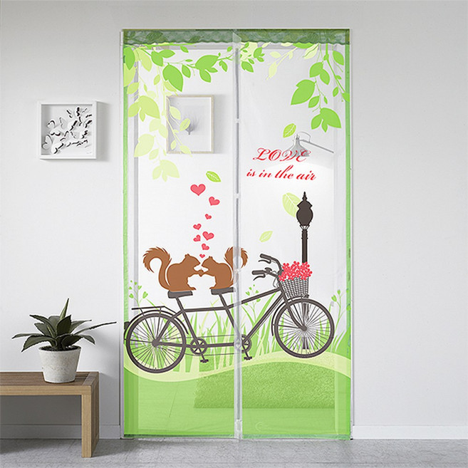 디자인 현관 방충망 방문 자석모기장, 03.디자인방충망-다람쥐(방문)