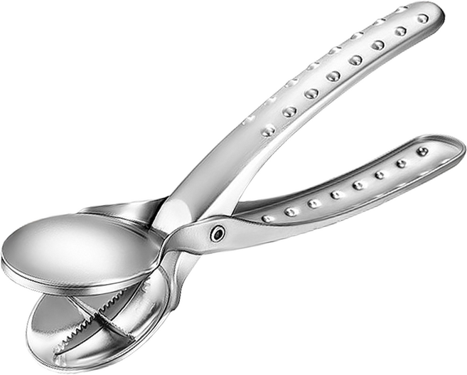 리브문 스텐 견과류 밤 십자 칼집 커팅기, 1개, 실버