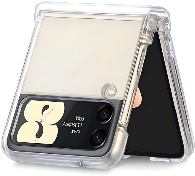 구스페리 클리어 커버 힌지보호 풀커버 케이스