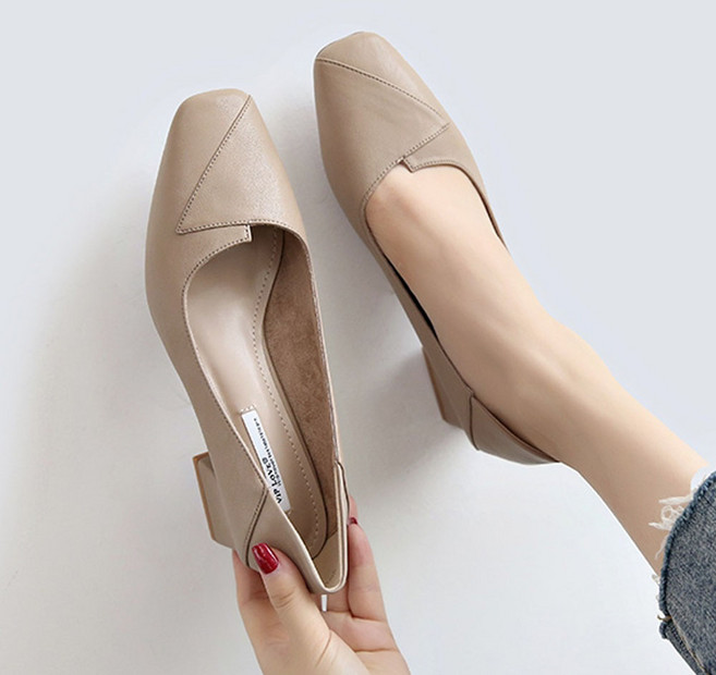 도나샵 라운드토 하이힐 여성구두 미들슈즈 sk-40663