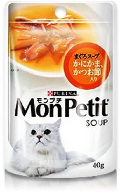 MonPetit 貓倍麗 極品鮮湯系列 40g 貓湯包, 1個, 貓倍麗-鰹魚極品上湯 (12入), 鰹魚