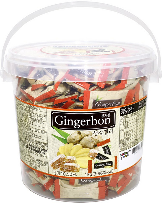 진저본 생강젤리 손잡이용기, 1kg, 1개
