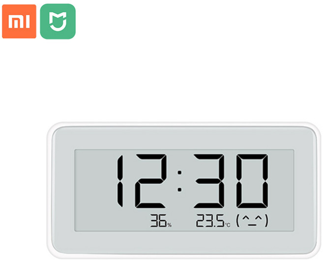 샤오미 미지아 스마트 전자 온습도계 전자시계 앱연동, 상세내용참조, 1개