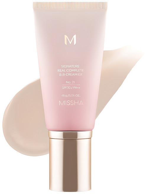미샤 엠 시그너처 리얼 컴플릿 비비크림 이엑스 SPF30 PA++, 21호화사한베이지, 45g, 1개