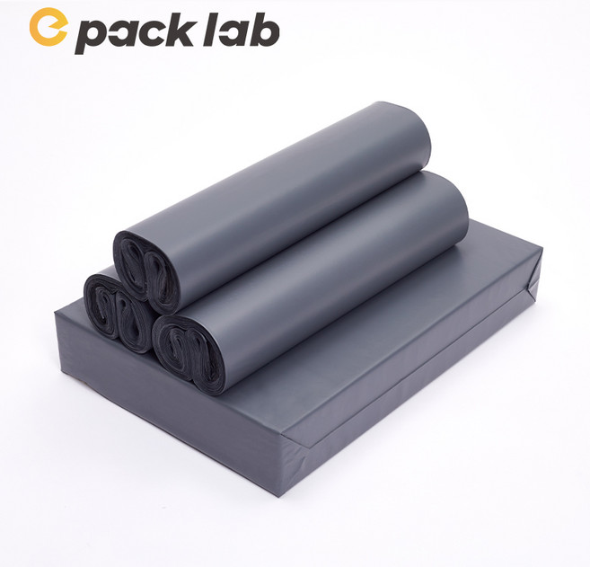 epacklab LDPE 0.07T 초두꺼운 택배봉투 그레이 프리미엄 방수 포장봉투 강력접착 대형 택배용, 200개