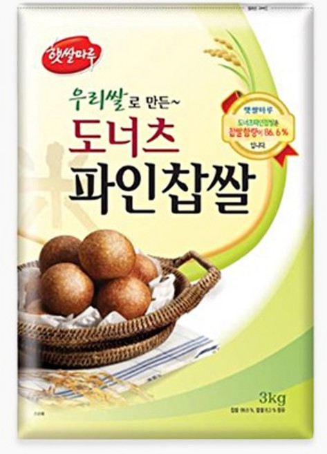 대두 도너츠 파인찹쌀, 3kg, 4개
