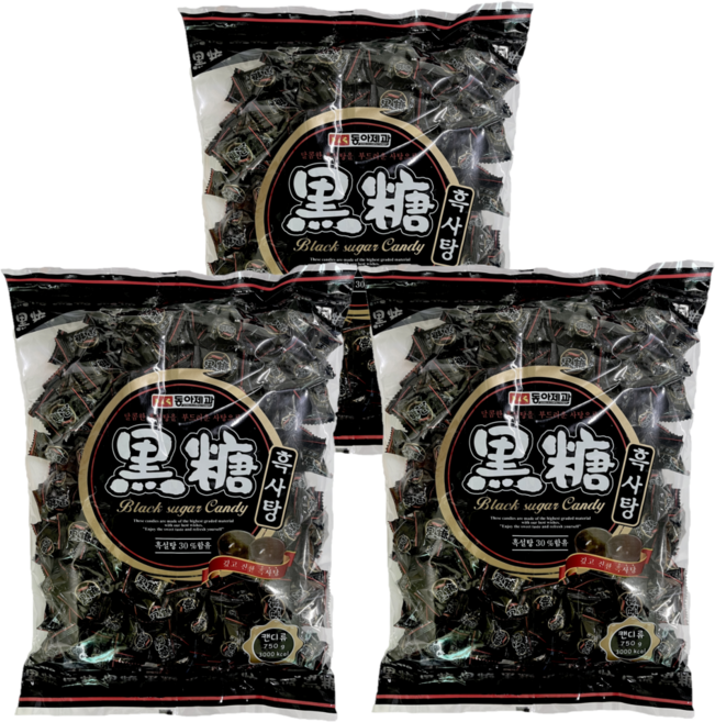 동아제과 흑사탕, 750g, 3개