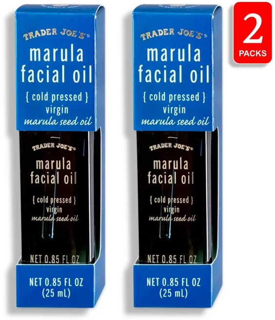 트레이더조 마룰라오일 페이셜 냉압착 버진 25ml 1+1 2개 Trader Joe's Marula Facial Oil 2ct, 25g - 쿠팡