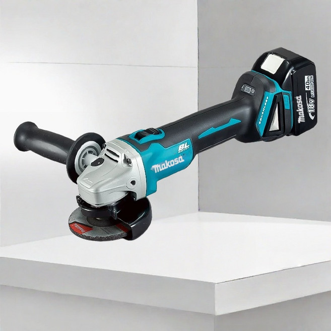 牧科 18V 無刷砂輪機 充電式角磨機 電動工具, 1個, 砂輪機【單機】