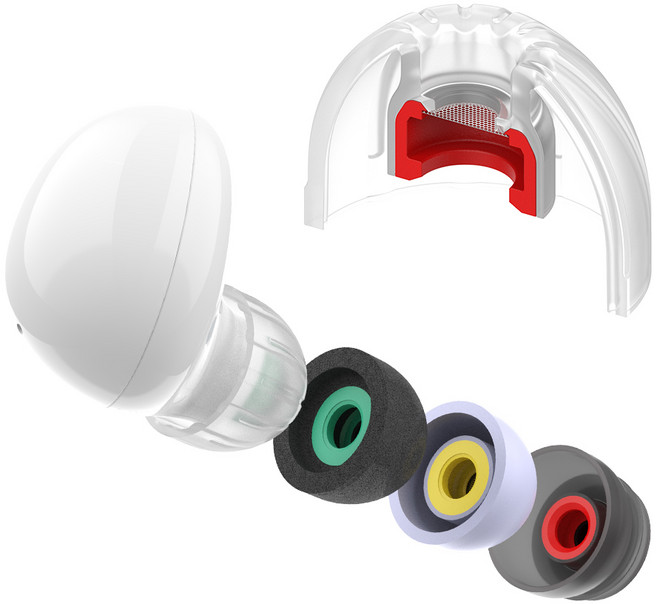 디오핏 갤럭시 버즈2 이어팁 버즈 FE 버즈플러스 버즈+ 메모리폼 이어팁 실리콘 이어캡, D. 기압평형 이어팁, S/M/L, 1개