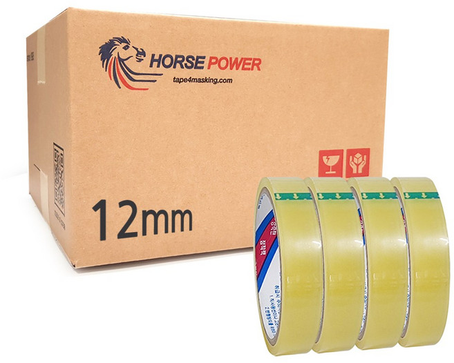 홀스파워 물레방아 테이프 리필 투명opp, 12미리(4개입), 20세트