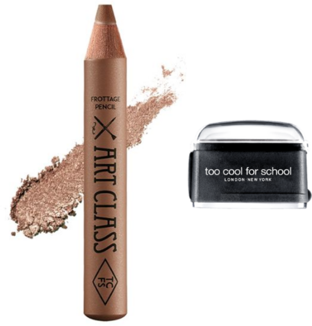 too cool for school Frottage Pencil 臥蠶筆 立體輪廓眼影筆, 原廠黑削筆器+13 Tender Brown, 1個