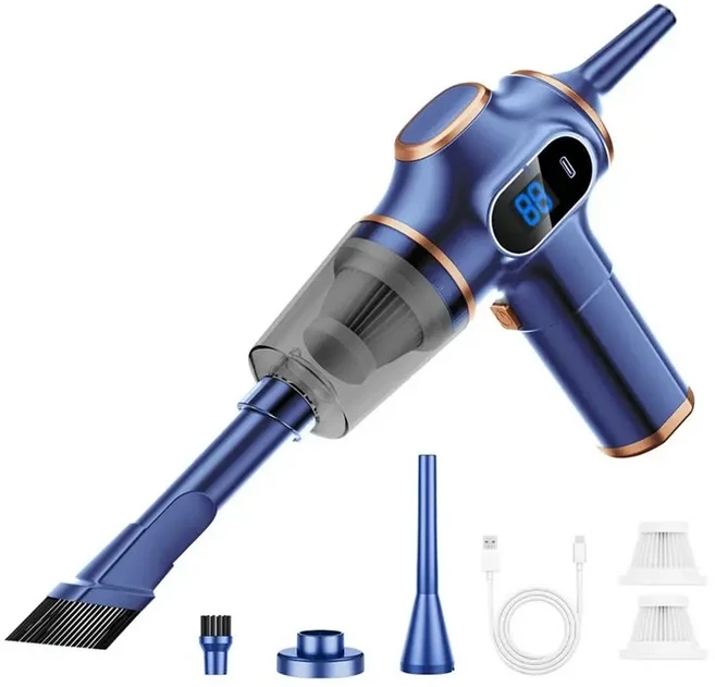 무선 자동차 진공 청소기 가전 제품 소파 사무실 고출력 기계 미니 카펫 블루-A54Q, 01 Blue