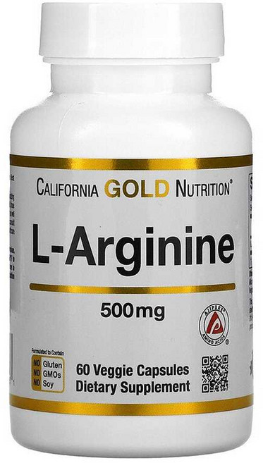 캘리포니아골드뉴트리션 L 아르기닌 500mg 60정 엘 아르지닌 알기닌 알지닌 아미노산, 1개
