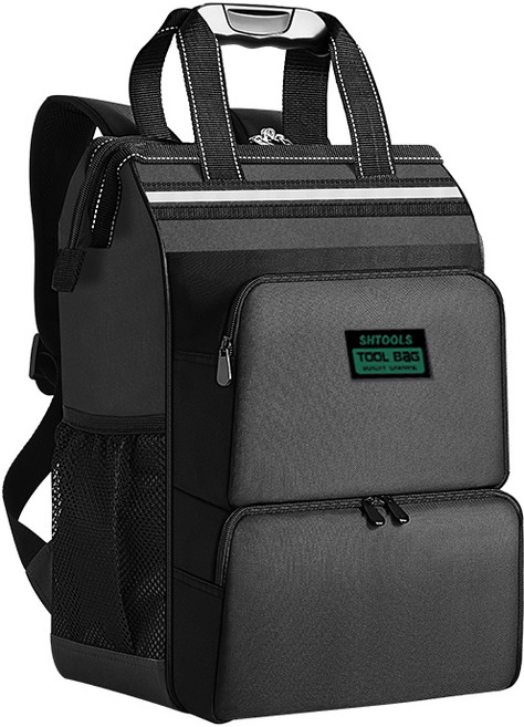 [프로전용] 슈툴스 대형 공구백팩 강화 내구성 현장 작업용 초대용량 가방 (48cm * 30cm * 18cm), 1개