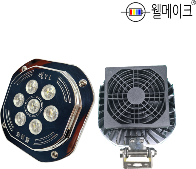 와이엘 집어등/작업등 100W-F 볼락 갈치 갑오징어 낚시 루어 백색 LED타입, 1개, 100W-LED-프레넬