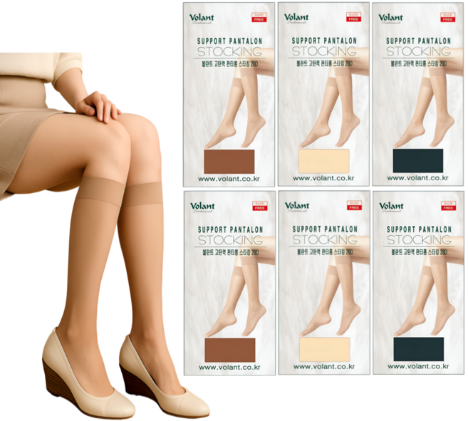 볼란트 20D 고탄력 판타롱 스타킹 개별 포장 10매
