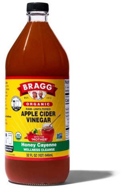 키드니클렌즈 신장 영양제 브래그 사 사이다 식초 허니 카이엔 웰니스 클렌징 위드 더 마더 32파운드 온스 생 여되지 않음, 32 Fl Oz (Pack of 1), Miracle Cleanse, 1개