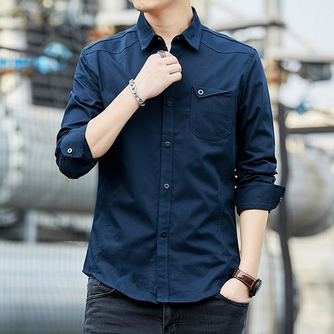 LARGE STORE 軍裝長袖襯衫