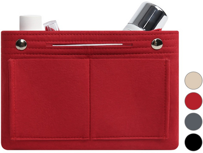 가방정리 대용량 버클 이너백 에코백 전면포켓 손잡이 롱샴 백인백