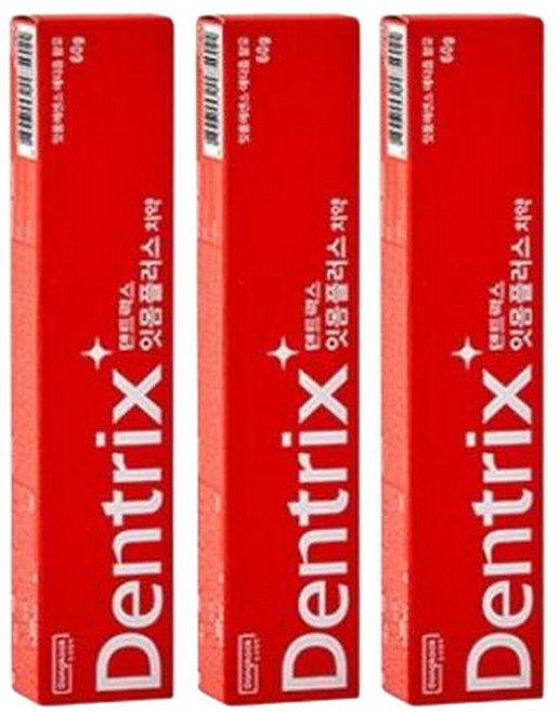 덴트릭스 잇몸플러스 치약, 60g, 3개