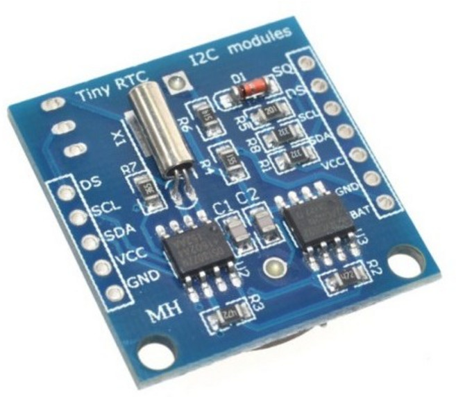 아두이노 DS1307 RTC I2C 리얼 타임 클럭 모듈, 1개