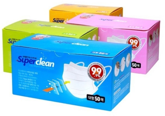 3Q식약청인증 덴탈비말차단 슈퍼클린마스크, 3Q 22슈퍼클린 KFAD 1P(50매)-소, 50개입