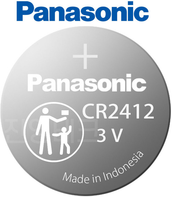 파나소닉 리튬 코인 건전지 CR2412, 2개입, 1개