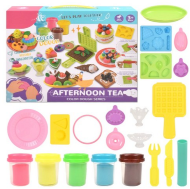 오즈토이 냠냠스튜디오 컬러 도우 클레이 세트 600g 5839-a, 애프터눈 티, 1세트