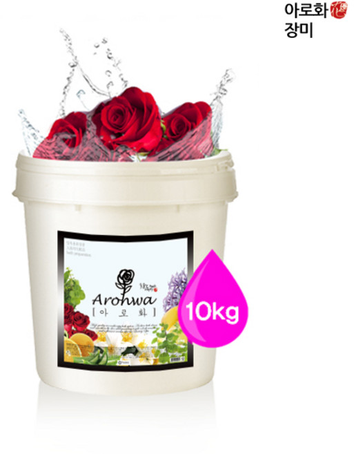 아로화(Arowha) 장미 아로마 입욕제 (족욕제) 10kg 대용량 업소용 입욕 / 족욕 가루, 1개